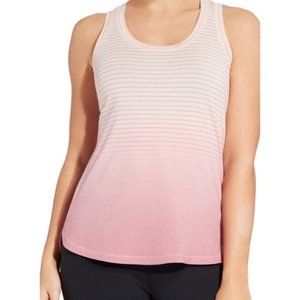 calia by Carrie Underwood Women's small  racer back mesh tank pink stripe